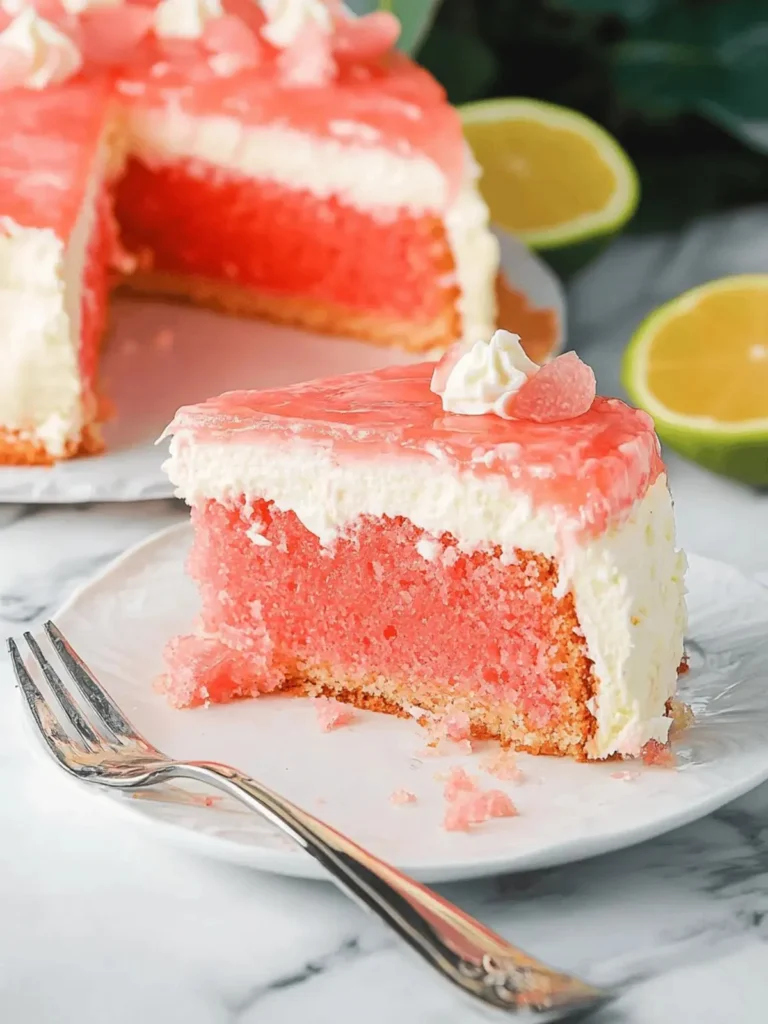 Delicious Hawaiian Guava Cake with tropical flavors and vibrant colors