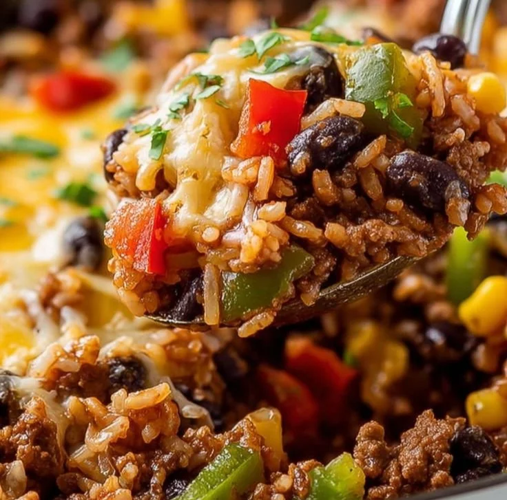 Hearty unstuffed peppers served in a bowl, showcasing vibrant colors and ingredients