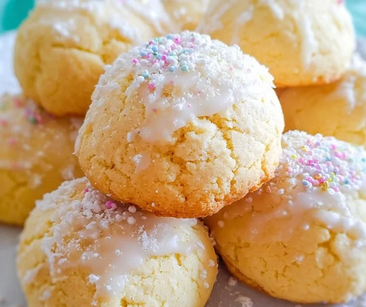 Colorful Italian Easter Cookies decorated for the holiday