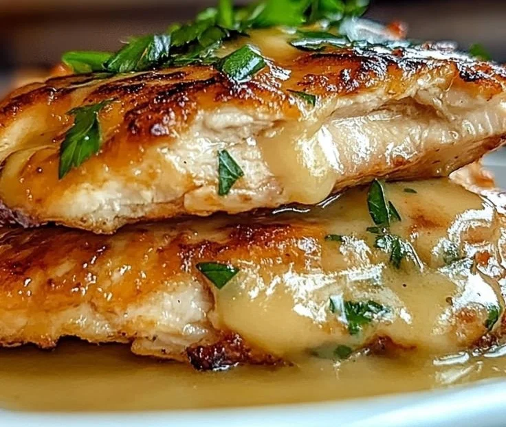 Tenderized chicken breast ready for cooking and seasoning