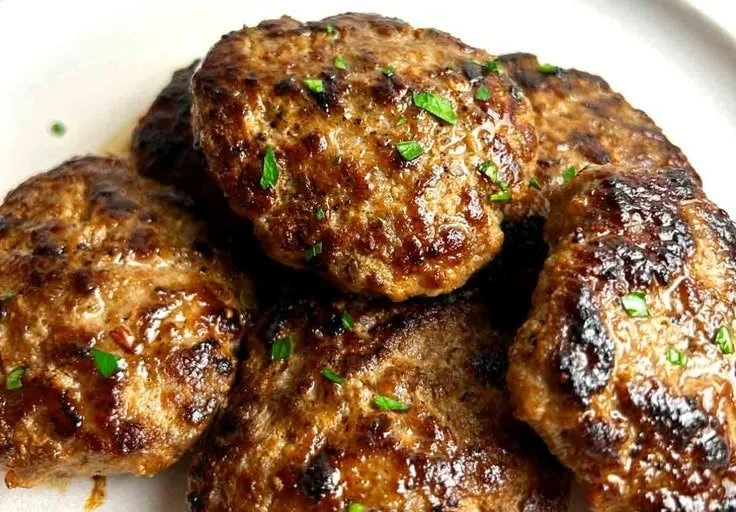 Homemade easy breakfast sausage patties on a plate