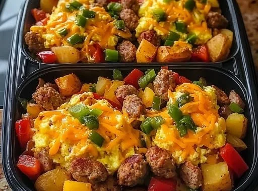 Freezer-friendly high-protein breakfast bowls ready to nourish your mornings.