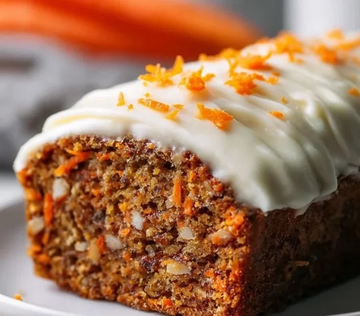 Delicious homemade quick carrot cake banana bread fresh out of the oven.