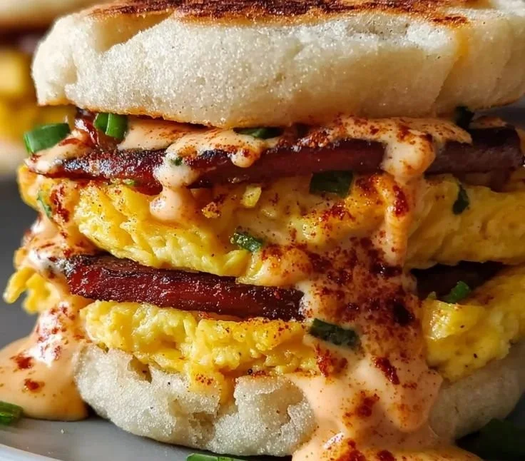 Spicy Chipotle Egg Breakfast Sandwich featuring rich flavors and fresh ingredients.