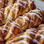 Homemade Cinnamon Roll Breadtwists fresh out of the oven