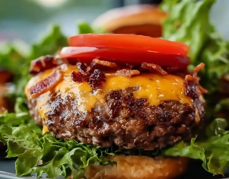 Delicious Crack Burgers with fresh toppings and grilled to perfection