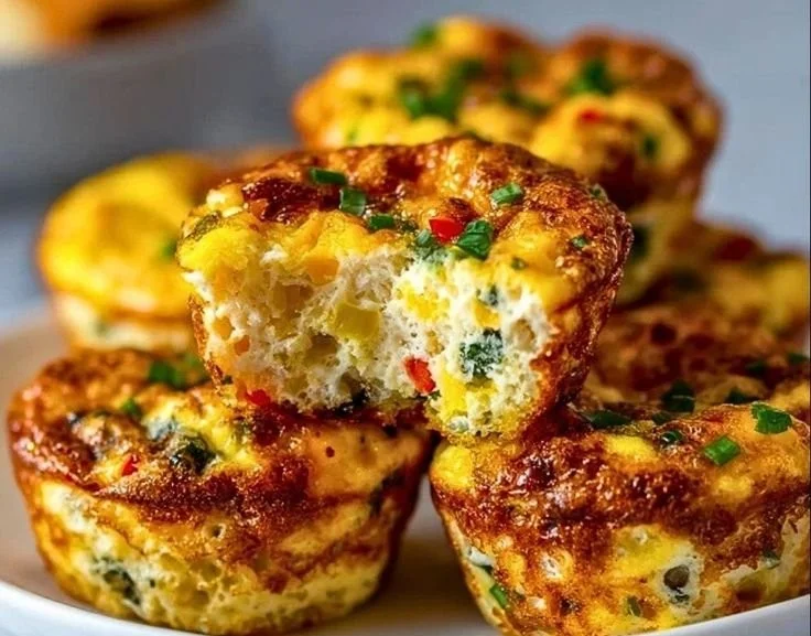 Protein-packed cheesy egg muffins for a healthy breakfast option