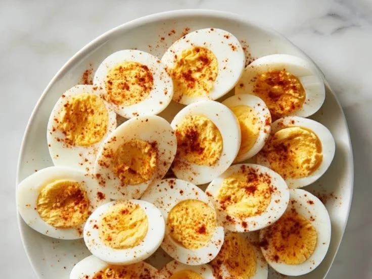 Air fryer hard-boiled eggs cooked to perfection