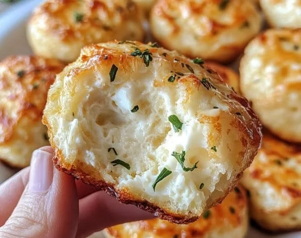 Fluffy egg muffins made with cottage cheese, perfect for a healthy breakfast.