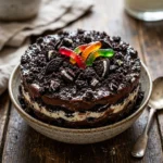 Delicious Oreo Dirt Cake with layers of cream and crushed Oreos