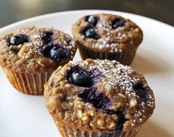 Protein-packed blueberry muffins made with cottage cheese