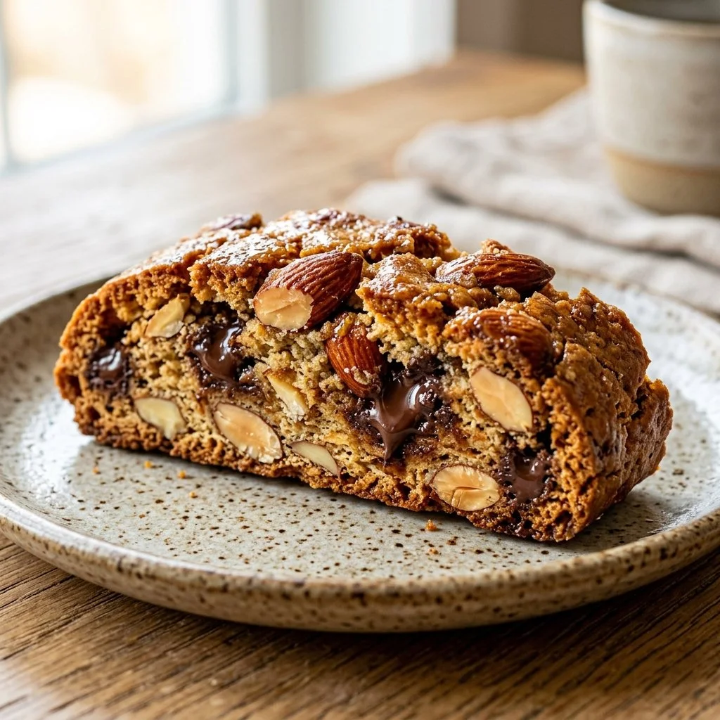Delicious homemade Almond Biscotti served with coffee