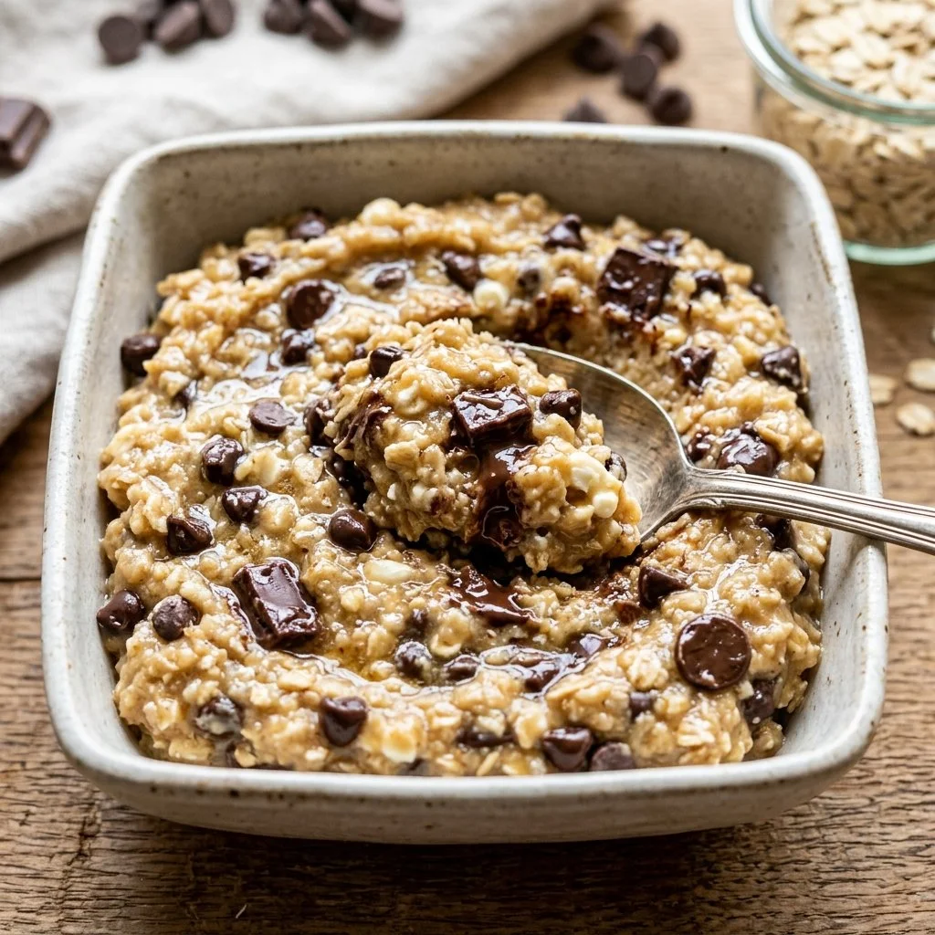 Delicious cottage cheese cookie dough in a mixing bowl