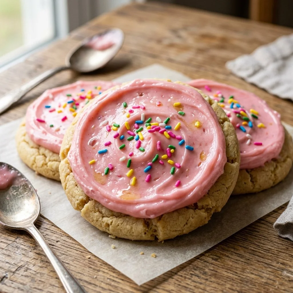 Variety of Crumbl sugar cookies on display, showcasing delightful flavors and textures.