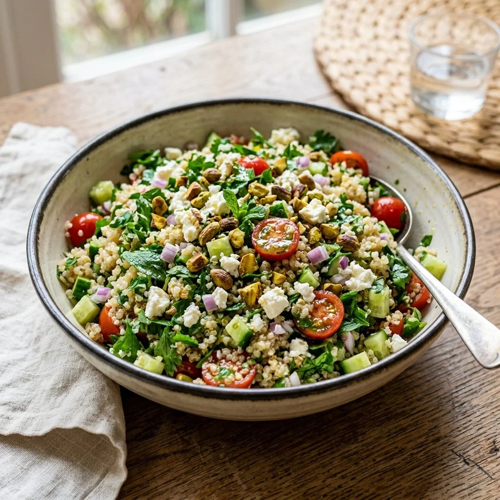 Jennifer Aniston salad recipe featuring fresh ingredients and vibrant flavors.