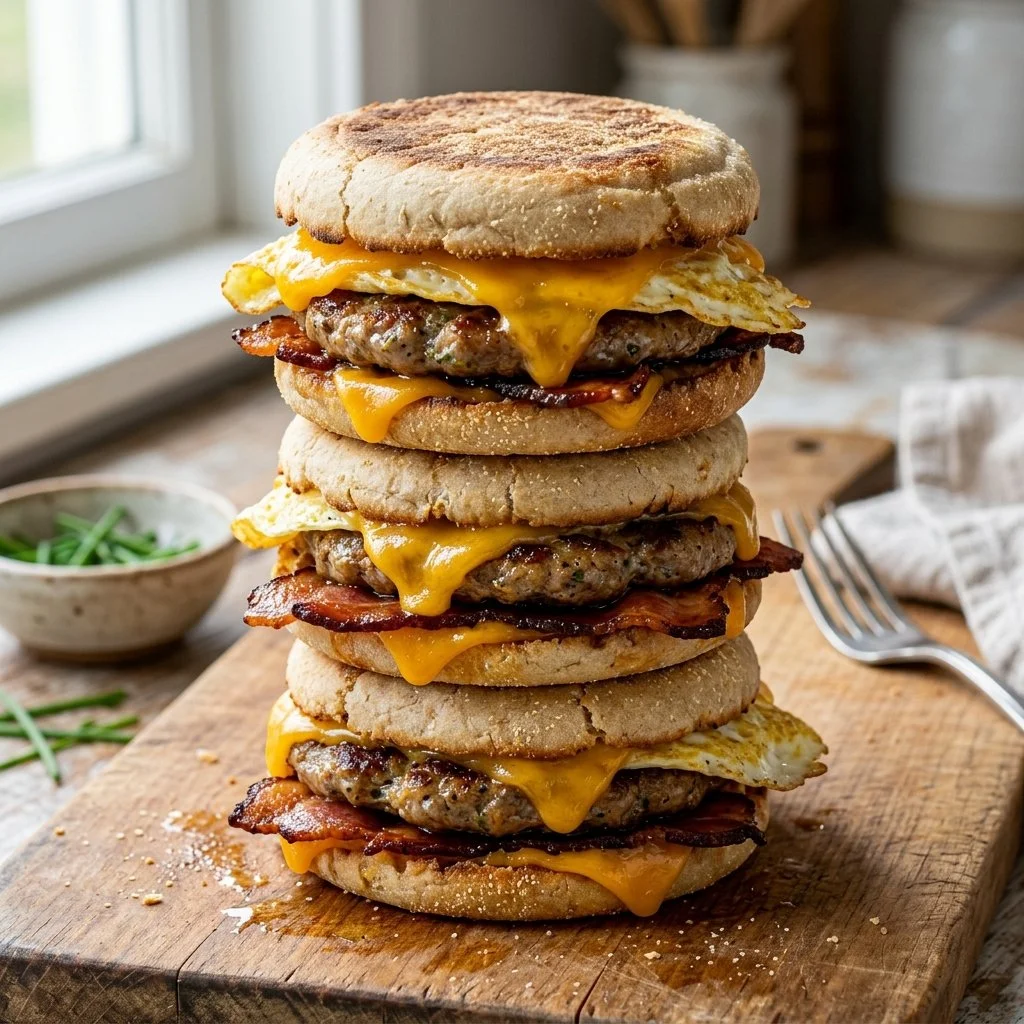 Delicious make ahead breakfast sandwiches ready for busy mornings.