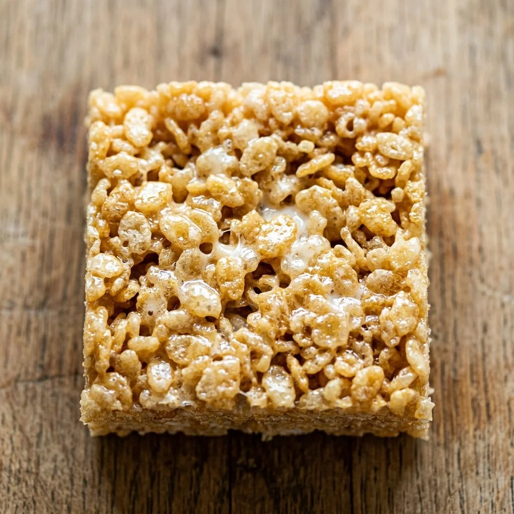 Delicious homemade Rice Krispie Treats on a plate